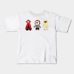 Cute Monster Friends with Special Skills Kids T-Shirt